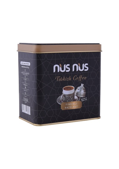 Nusnus Fındıklı Türk Kahvesi Metal Kutu 250 G