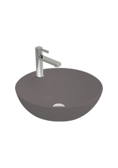 Newarc Newart Tezgah Üstü Batarya Delikli Lavabo Mat Antrasit 42,5x15,5cm