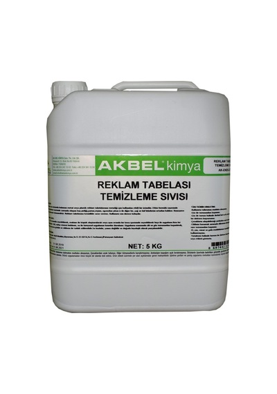 Akbel Reklam Tabelası Temizleme Kimyasalı 5 KG