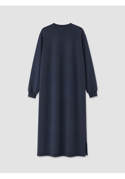 Lcw Modest Lacivert Bisiklet Yaka A Kesim Sweat Elbise