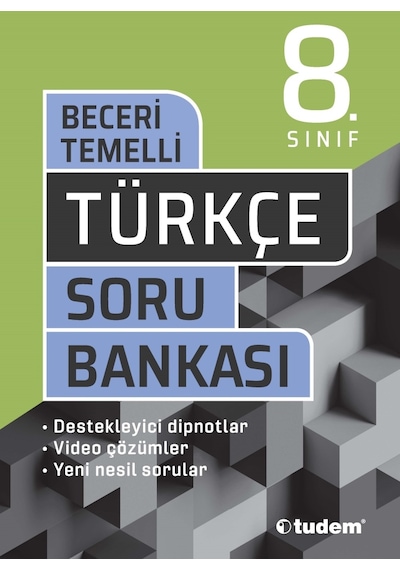 Tudem 8. Sınıf Türkçe Beceri Temelli Soru Bankası 2024