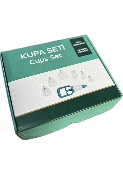 12'li Hacamat Kupa Seti Şeffaf