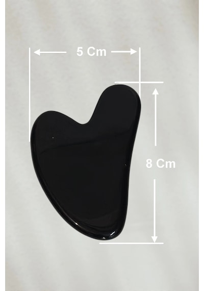 Obsidyen Gua Sha Yüz Yogası, Masaj Taşı 236-4