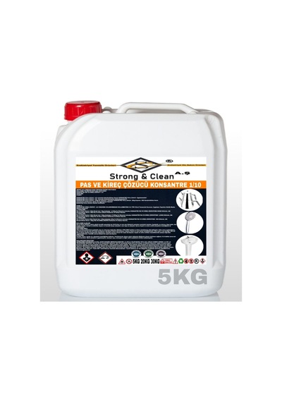 Strong&Clean Kireç Ve Pas Çözücü Ultra Konsantre 1/10 5 KG