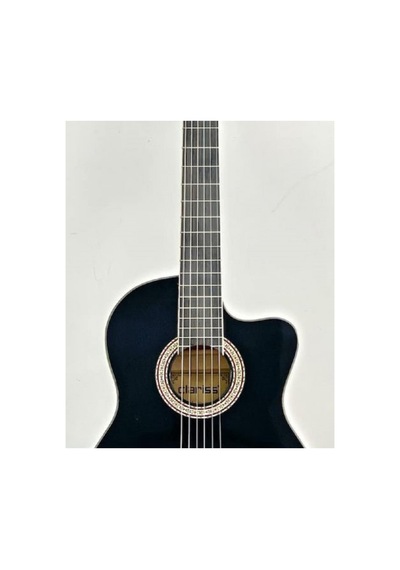 4/4 Clariss Siyah Kesik Kasa Gitar- Kılıf-akort Cihazı- Pena