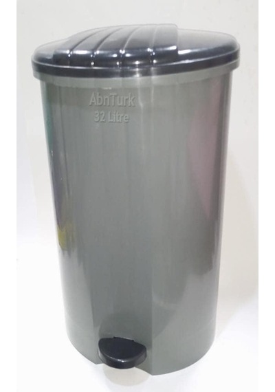 Tr Ayak Pedallı Jumbo Çöp Kovası 32 Litre Büyükboy Çıkabilen İç Kovalı 40x33 H:50 Sağlam Geniş Hazne