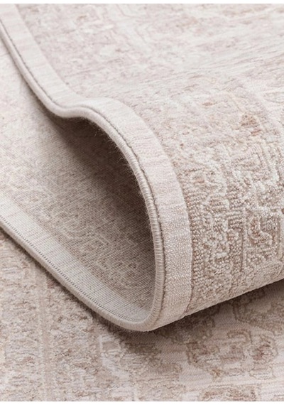 Eko Halı Mahal Mood 03 Cream Beige Polyester Akrilik Klasik Desenli Premium Salon Halısı Bej