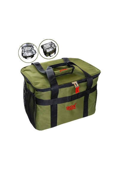 Rox Camping 0188 Isı Muhafazalı Termal Kamp Çantası 38 Litre Yeşil