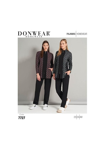 Donwear Kadın Pijama Takımı 7727 Zümrüt