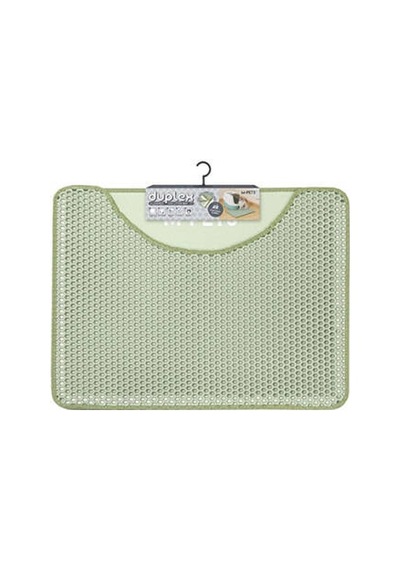 Duplex Elekli Kedi Kumu Paspası Yeşil 60x45 Cm