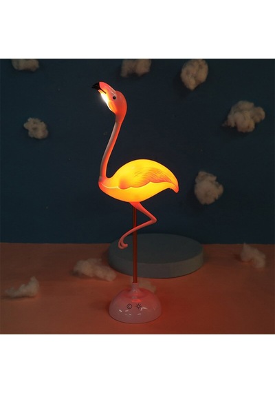 Led Işıklı Şarjlı Usb'Li Flamingo Dekoratif Gece Lambası