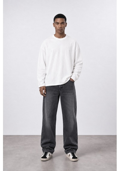Respire Erkek Baggy Jean Antrasit