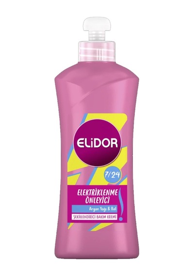 Elidor 7/24 Elektriklenme Önleyici ve Şekillendirici Saç Bakım Kremi 300 ML