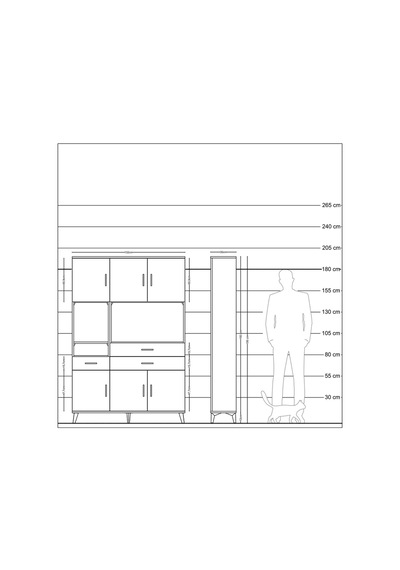 Arges Dolap 9 Raflı 3 Çekmeceli 6 Kapaklı 132x30x195 Antrasit-çam/antrasit Atlas Çam/antrasıt Arges Dolap 9 Raflı 3 Çekmeceli 6 Kapaklı 132x30x195 Antrasit-çam/antrasit Atlas Çam/antrasıt