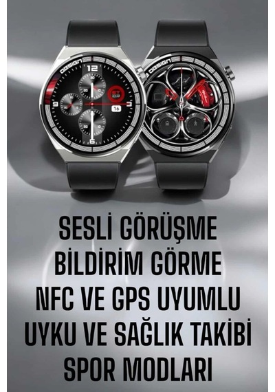 Mey İthalat Akıllı Saat Gps Ve Nfc Özelliği Sesli Görüşme Dokunmstik Ekran