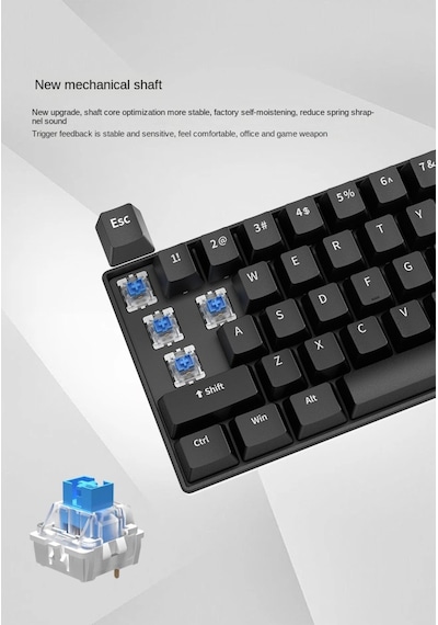 Rgb %60 Küçültülmüş Mekanik Rgb Klavye