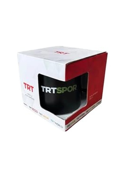 Trt Spor Logolu Siyah Kupa Altın - Beyaz