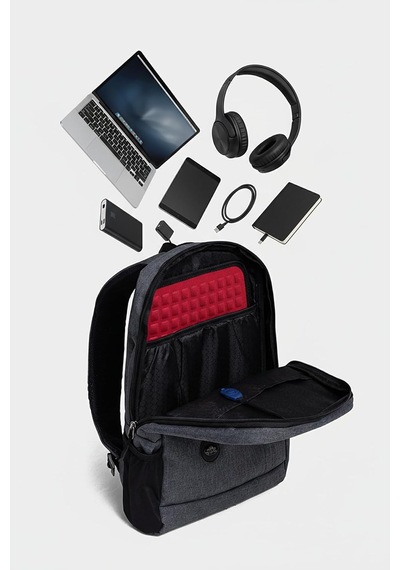 Mypolo Premium 15.6 Slim Laptop Sırt Çantası, Günlük Sırt Çantası, Orta Boy, Unisex, Darbe Emici Eva Korumalı, Su İtici Kumaş