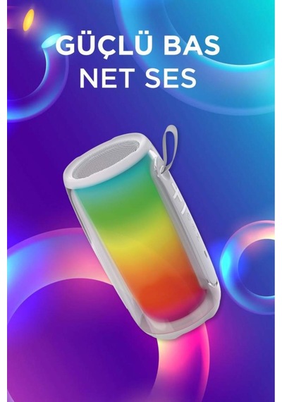 Bts-1953 Rgb İşikli Radyolu Taşınabilir Bluetooth Hoparlör