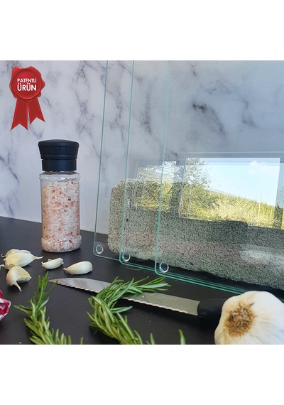 Decorita Cam Kesme Tahtası - Cam Kesme Tablası - 3'lü Takım Saydam