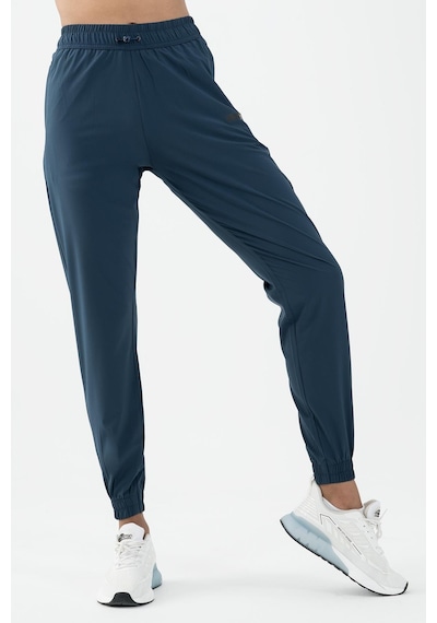Maraton Active Regular Kadın Dönüşlü Lastik Paça Fitness Navy Pantolon 22174-navy Lacivert
