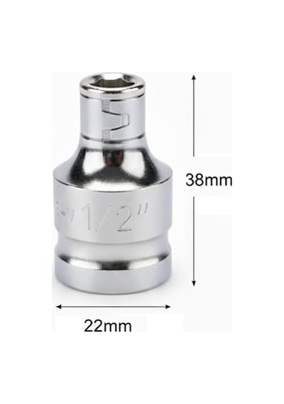 Retta 1/2 -1/4 Bits Adaptörü Rba1406 1/2 Cırcır Kolu İle 1/4 Bits Kullanmak Için Aparat
