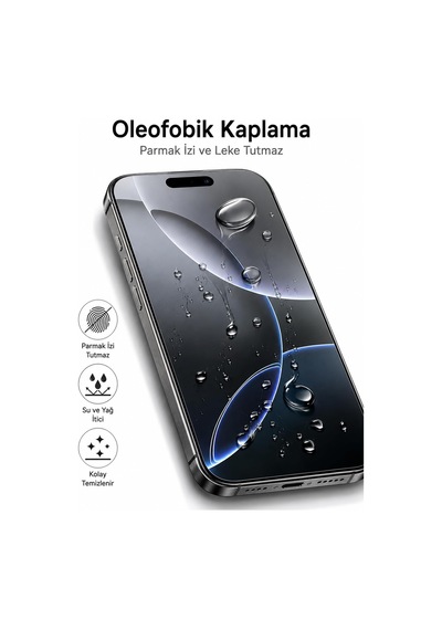 Iphone 17 Pro Max Uyumlu 9h Sertlik Kırılmaz Cam Ekran Koruyucu