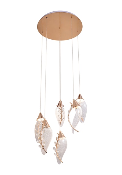 Ardea 6'lı Gold Yuvarlak Sarkıt Salon Led Avize