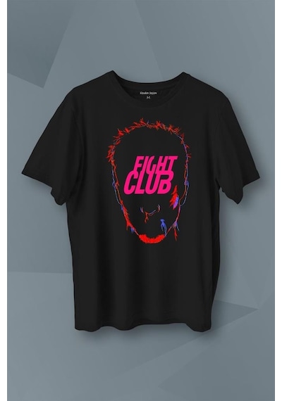 Fight Club Film Tyler Durden Baskılı Tişört Unisex T-shirt 001
