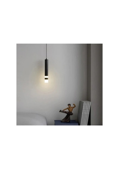 Eskitme Gold 4000k Gün Işığı Led Boru Sarkıt Modern Avize