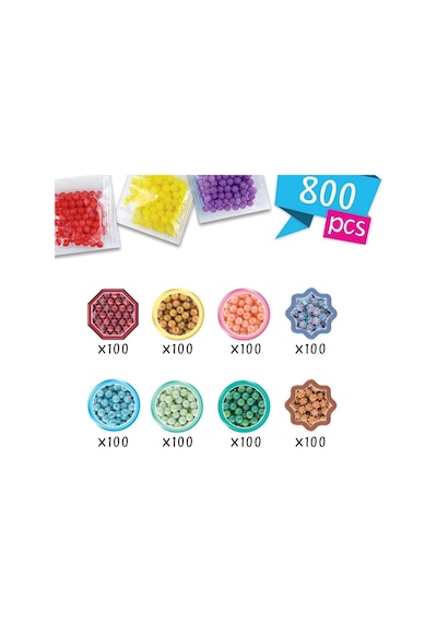 35089 Aquabeads Suluboya Renkleri Yedek Boncuk Pakedi- 800 Parça +4 Yaş