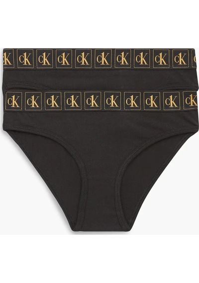 Calvin Klein 2pk Bıkını Kadın Siyah Bkini Külot Set