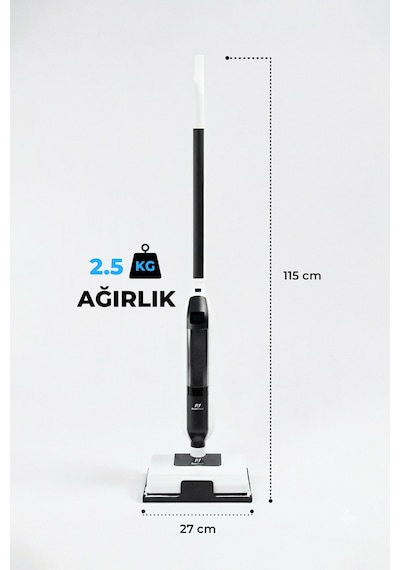 Pirantech CB-702 1250 W Buharlı Mop Halı Ve Sert Zemin Temizleyici