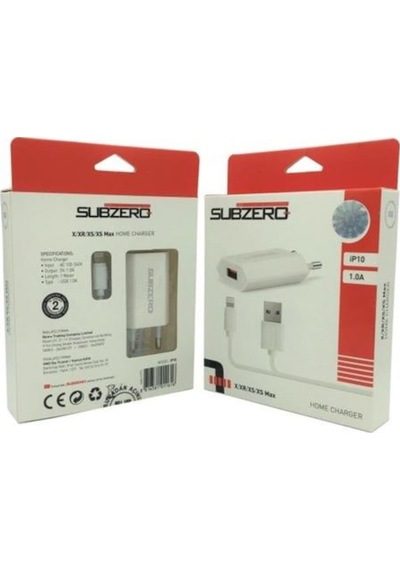 Subzero Ip10 Apple Uyumlu iPhone 1A 5S/6S/7S Şarj Aleti