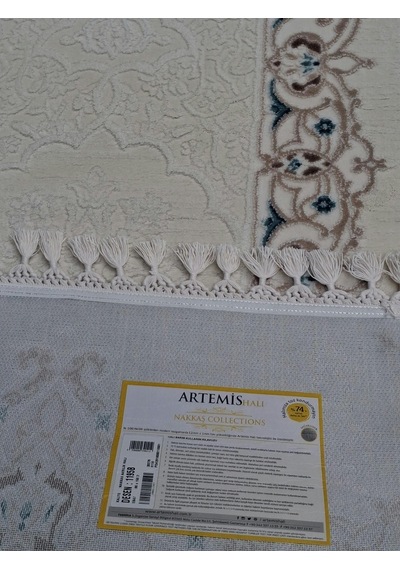 Halı Artemis Nakkaş Collection 80 150 Cm Makina Halı Yolluk Krem