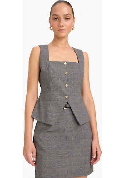 Defacto Regular Fit Kare Yaka Yelek F9461ax25augr91 Gri