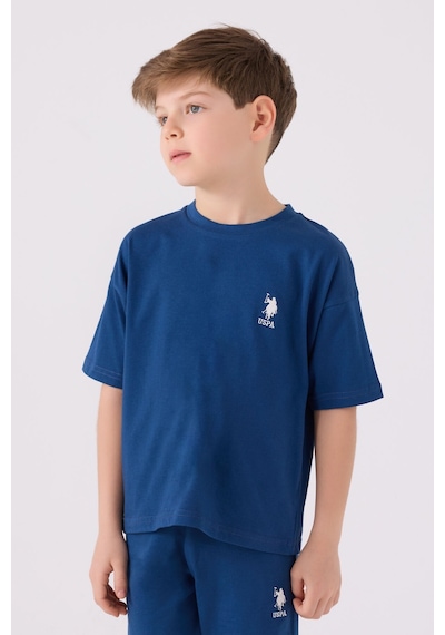 U.S. Polo Assn. Erkek Çocuk Uzay Bermuda Takımı 5274-43680 Lacivert