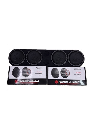 Reıss Audıo Rs-gm8s 20cm Midrange İki Takım Üniversal Pandizotlu Tanesi 350w 150rms