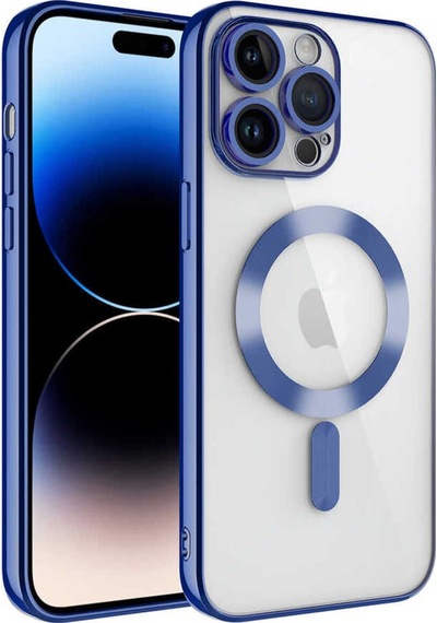 Apple Uyumlu iPhone 14 Pro Kılıf Kamera Korumalı M-safe Wireless Şarj Özellikli Zore Demre Kapak Lila