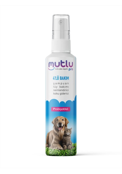 Mutlupro Probiyotikli Kedi Ve Köpek Şampuanı 4'ü 1 Arada - Tüy Bakım, Nemlendirici Ve Koku Giderici Şampuan