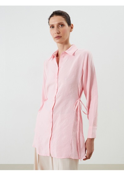 Lcwaıkıkı Classic Pembe Modal Karışımlı Kadın Gömlek Tunik