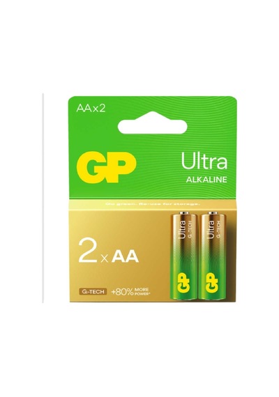 Gp 15au-2u2 G-tech Lr6 Ultra Alkalin Aa Kalem Pil 2'li Paket