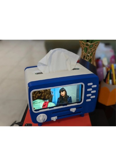 Tv Mendil Kutusu Cep Telefonu Standı Çok Renkli