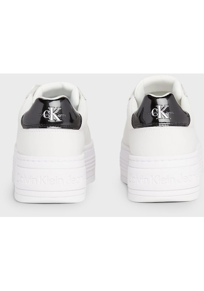 Calvin Klein Kadın Ayakkabı Yw0yw01431 01w Beyaz-siyah Beyaz - Siyah