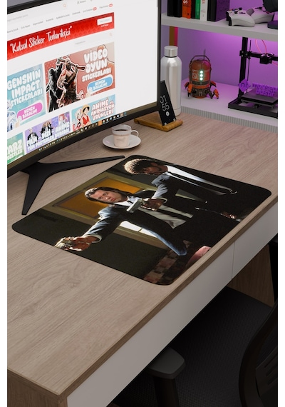Pulp Fiction Ucuz Roman Tarantino V2 48x40 Xl Gaming Kauçuk Kaymaz Taban Mouse Pad Fare Altlığı