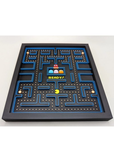 Pac-man Level 1 Baskı Tablo Çerceve