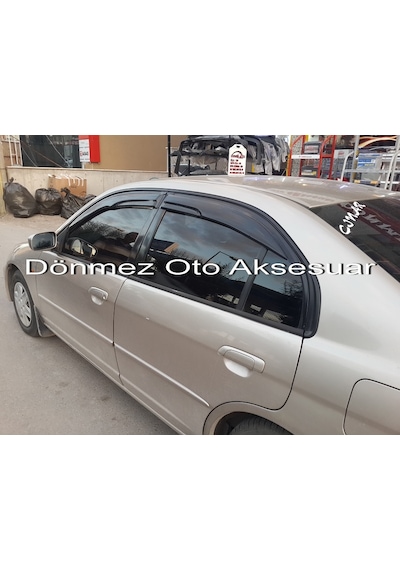 Honda Civic Mügen Cam Rüzgarlığı 2001-2006 Arası 4 Lü Ithal N11.35221