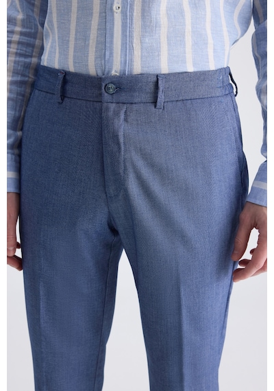 D's Damat Ds Damat Slim Fit Lacivert Armürlü Rayon Jogger Pantolon 2hc03s2053230 101