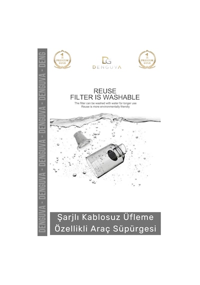 Araçsüpürgesi Güçlü Emiş Performanslı Usb Şarjlı Lityum Bataryalı Katlanabilir Akülü Araç Süpürgesi