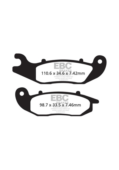 Ebc Fa465tt Honda Crf250l , Rally 13-20 Carbon Ön Fren Balatası